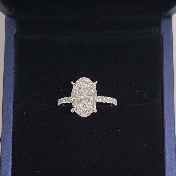 New 3ct IGI Lab Grown Diamond Ring,14K White Gold - Picture 8 of 11